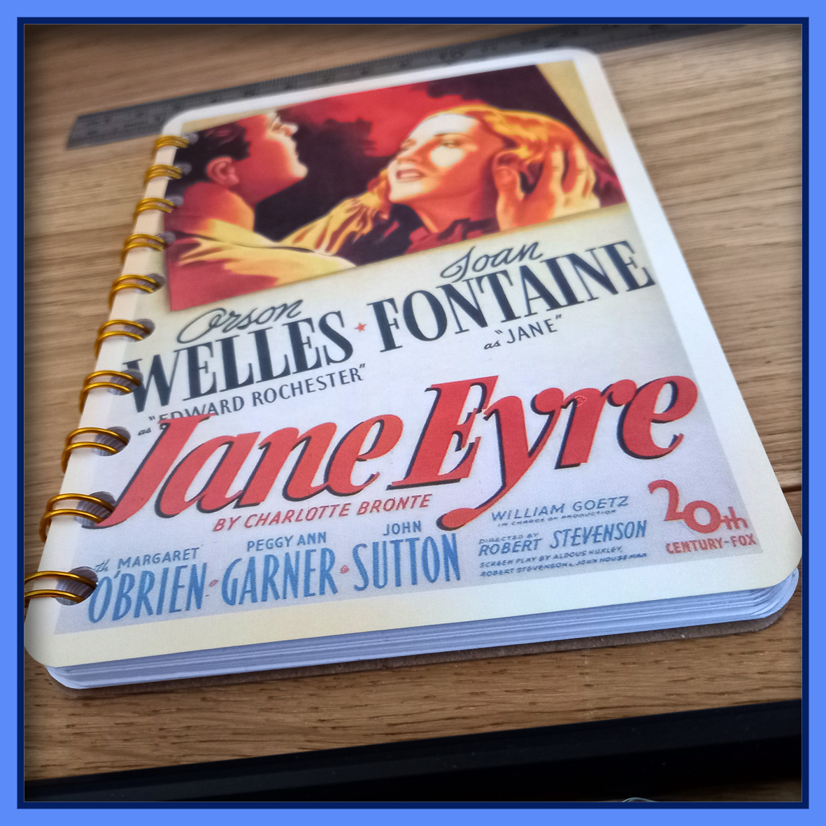 Jane Eyre Movie Poster Wire Bound Notebook